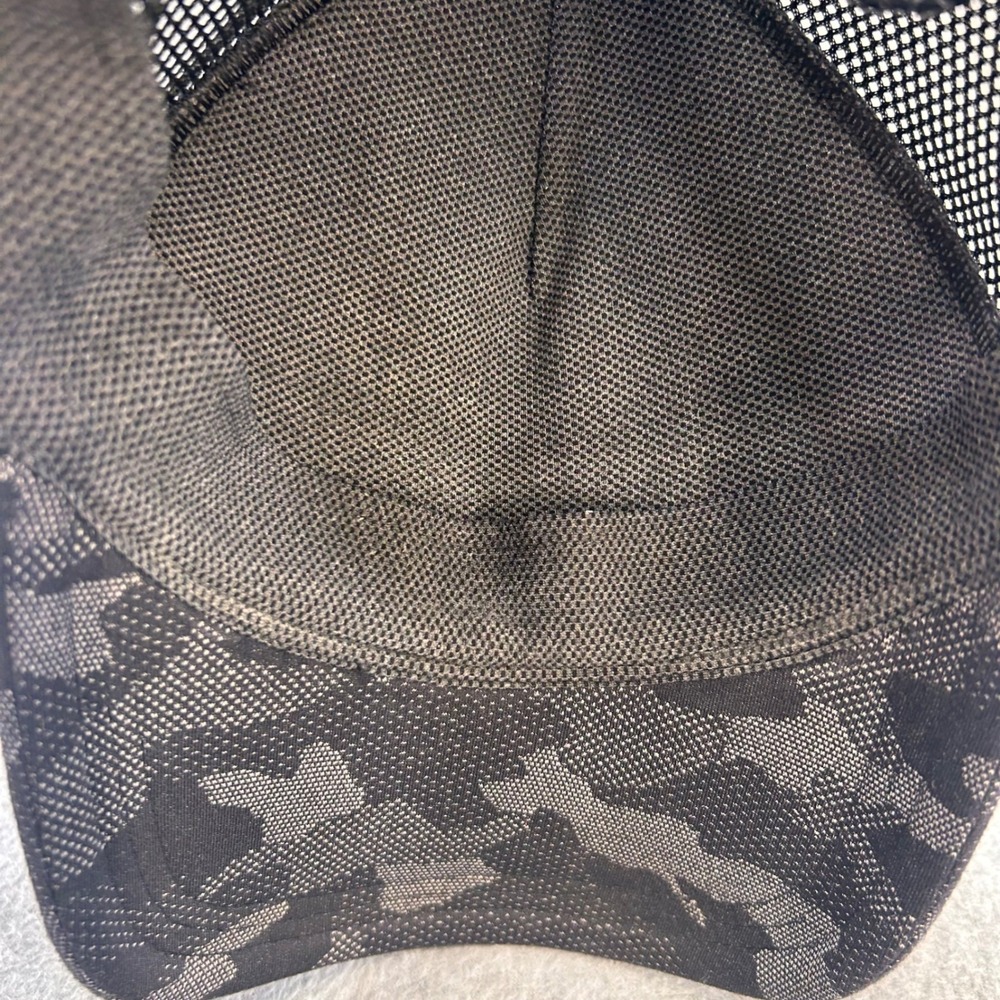 Lululemon Camo Print Unisex Black Trucker Hat Mesh Snapback OS - Picture 9 of 12